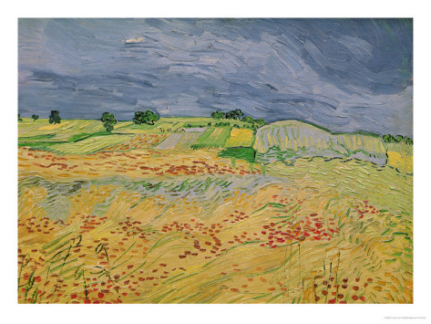 The Plain at Auvers - Vincent Van Gogh Paintings - Click Image to Close